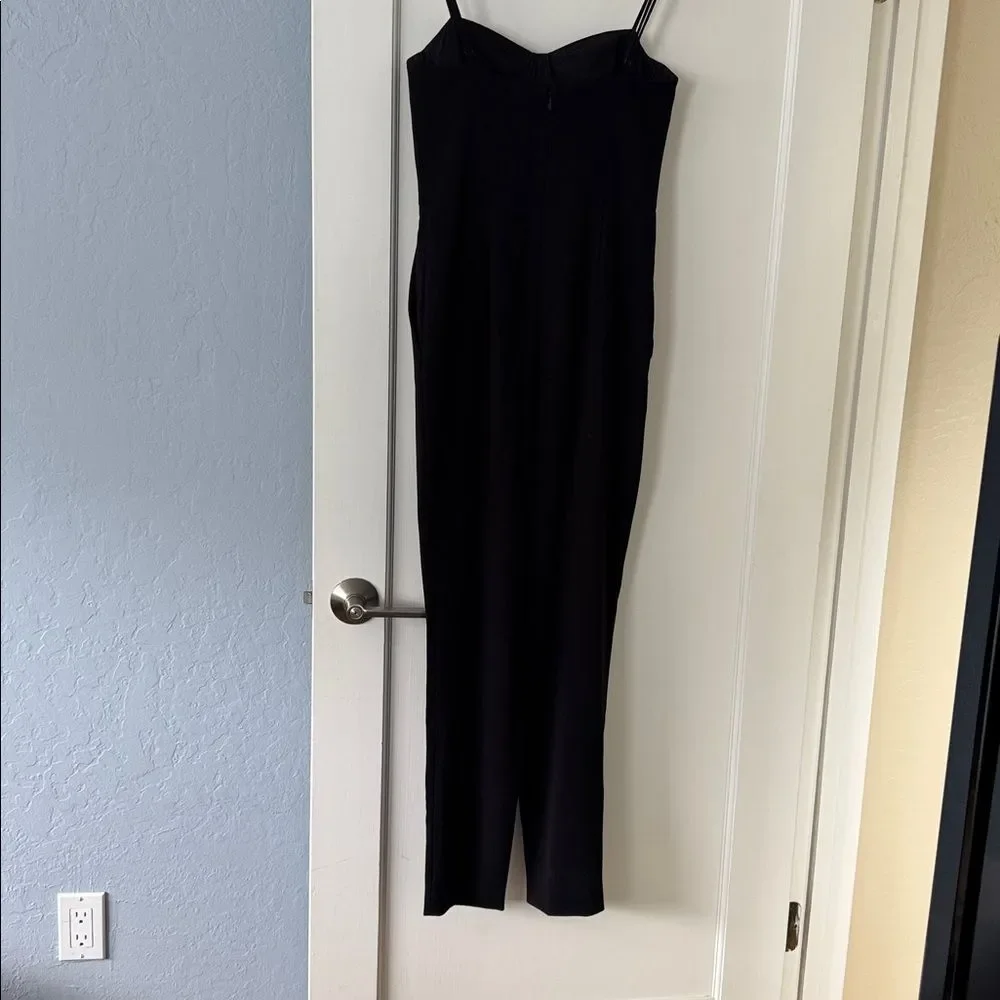 Haute Hippie Black BustierJumpsuit w/Pockets. Size 2 - Picture 4 of 13
